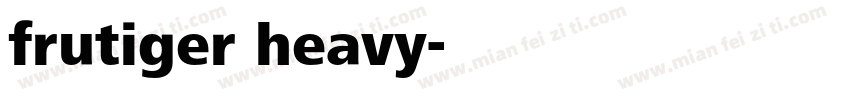 frutiger heavy字体转换